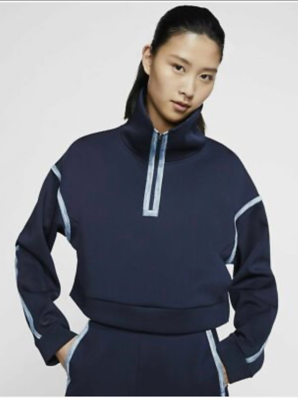 Nike Tech Pack 1/4 Zip Training Pullover Blackened Blue LKNW Size XL